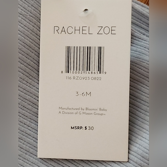 (3 Piece Set); bodysuit, pant, hat; RZ BABY by Rachel Zoe - Picture 6 of 6